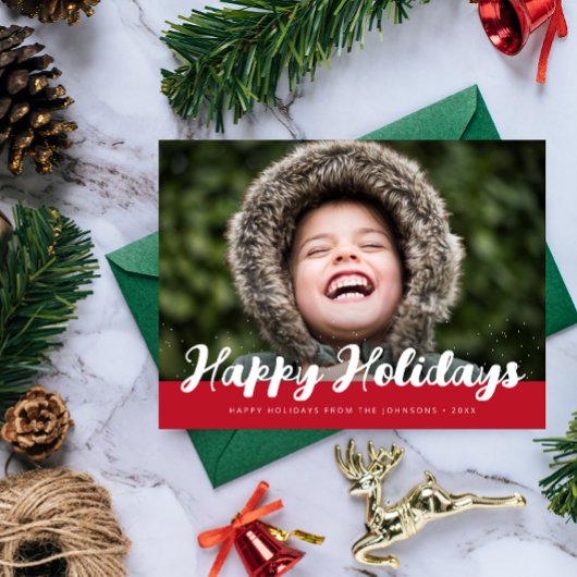 Grußkarte für einen schönen Urlaub mit stilvollem  Postkarte