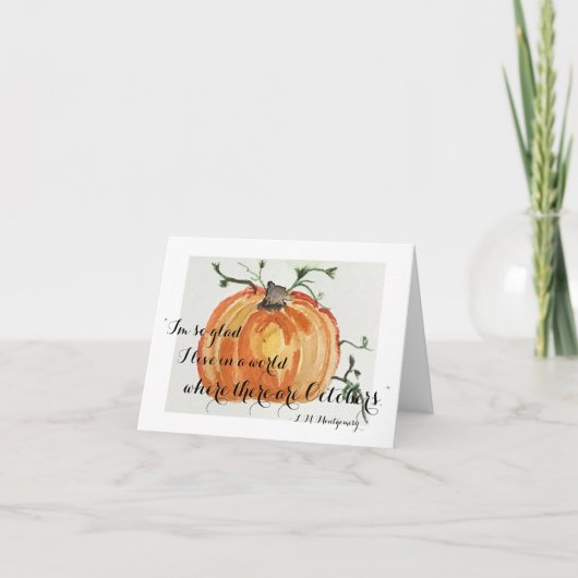 Grußkarte für Fall Dankeskarte (Vorderseite)