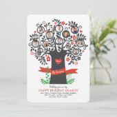 Grußkarte für Familienbaum 8+ Foto Einladung (Stehend Vorderseite)