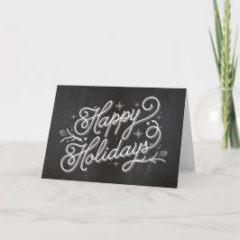 Grußkarte für Feiertage - Happy Holidays Feiertagskarte