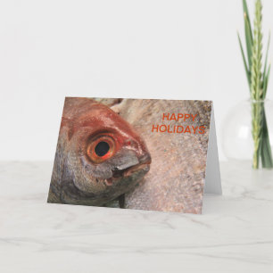Grußkarte für Fische Feiertagskarte