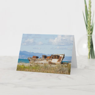 Grußkarte für Fischereifahrzeuge Karte