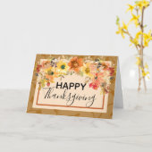 Grußkarte für floralen Erntedank fallen Karte (Gelbe Blume)