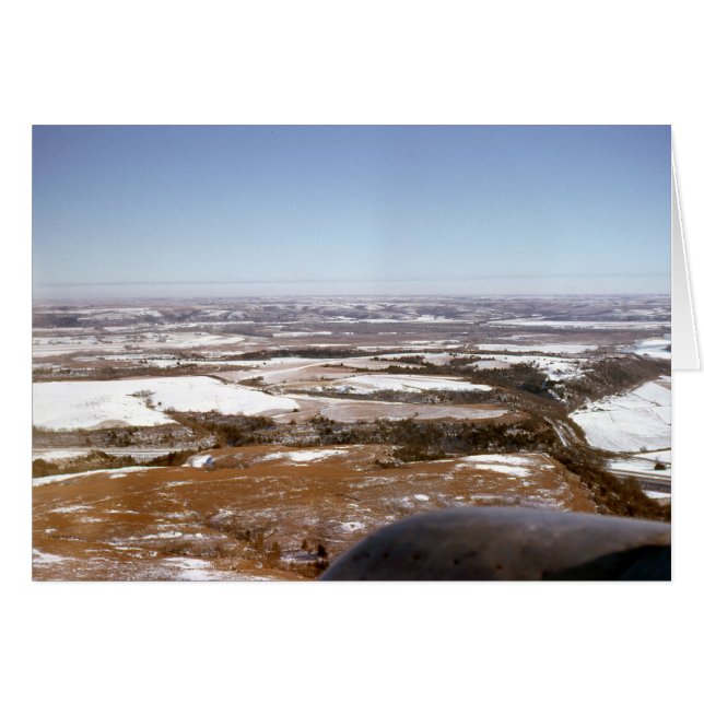 Grußkarte für Flugzeuge (Vorderseite (Horizontal))