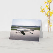 Grußkarte für Flugzeuge Karte (Gelbe Blume)