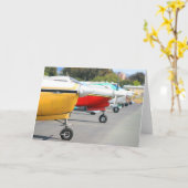 Grußkarte für Flugzeuge Karte (Gelbe Blume)