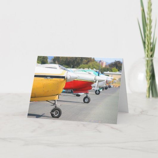 Grußkarte für Flugzeuge Karte (Vorderseite)