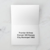 Grußkarte für Flugzeuge Karte (Innenseite)