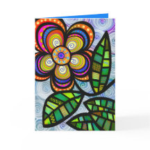 Grußkarte für Folk Art, weiße Umschläge inklusive