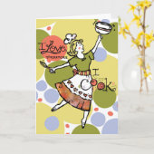 Grußkarte für Frauen, die Lieben zum Kochen! Karte (Gelbe Blume)