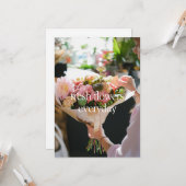 Grußkarte für frische Blume Karte (Vorderseite/Rückseite Beispiel)