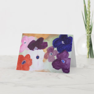 Grußkarte für Frühjahr-Anemone Karte