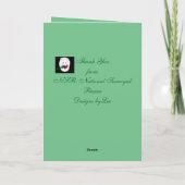 Grußkarte für gesäumte Ermutigung; Designs nach Le Karte (Rückseite)