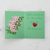 Grußkarte für gesäumte Ermutigung; Designs nach Le Karte (Innenseite)