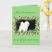 Grußkarte für gesäumte Ermutigung; Designs nach Le Karte (Gelbe Blume)