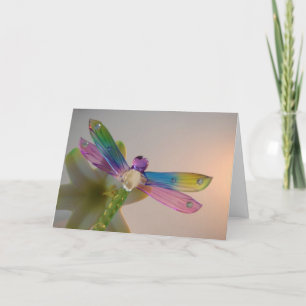 Grußkarte für Glass Dragonfly Karte