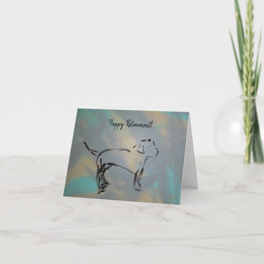 Grußkarte für glückliche Altersversorgung im Inner Karte (Vorderseite)