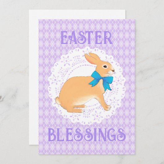 Grußkarte für glückliche Ostersegmente Einladung (Vorne/Hinten)