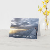 Grußkarte für glückliche Reisen Karte (Gelbe Blume)