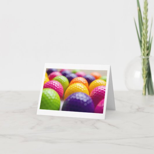 Grußkarte für Golfer Karte (Vorderseite)