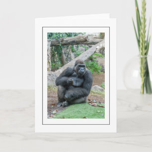 Grußkarte für Gorilla Karte
