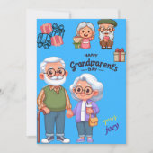 Grußkarte für Großeltern Feiertagskarte (Vorderseite)