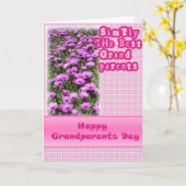 Grußkarte für Großeltern Karte (Gelbe Blume)