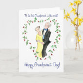 Grußkarte für Großeltern Karte (Gelbe Blume)