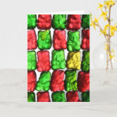 Grußkarte für Gummibären Karte (Gelbe Blume)