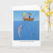 Grußkarte für Haifische Karte (Gelbe Blume)