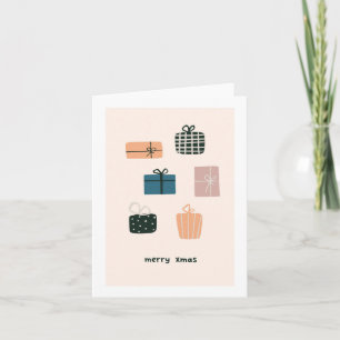 Grußkarte für Handgezogene Feiertage Karte