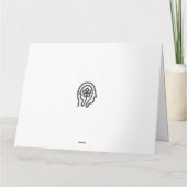 Grußkarte für Happier Living-Logos Karte (Rückseite)