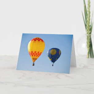 Grußkarte für Heißluftballons Karte