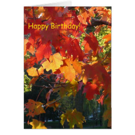 Grußkarte für Herbst