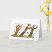 Grußkarte für Herbst Bäume Karte (Gelbe Blume)