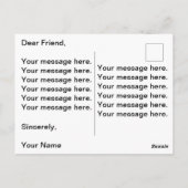 Grußkarte für Herbstlaub im Herbst Postkarte (Rückseite)