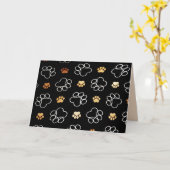 Grußkarte für Hunde Karte (Gelbe Blume)