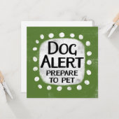 Grußkarte für Hunde Karte (Vorderseite/Rückseite Beispiel)