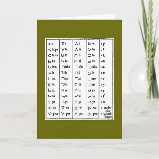 Grußkarte für Indische Symbole Karte (Vorderseite)