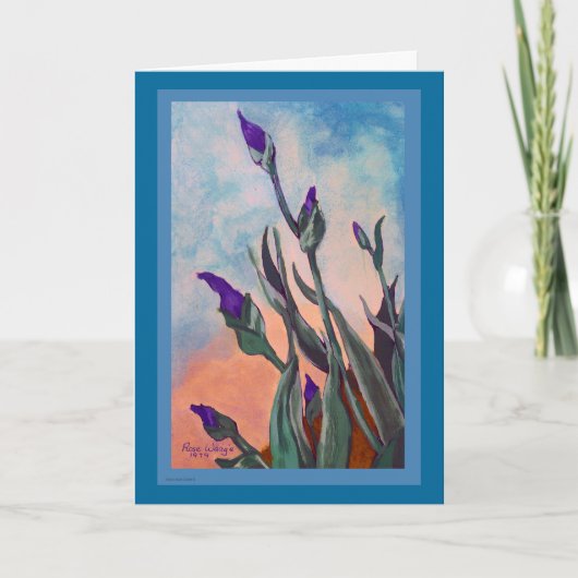 Grußkarte für Iris-Buds Karte (Vorderseite)