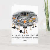 Grußkarte für Jailbird: Hoffnung Karte (Rückseite)