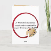 Grußkarte für japanische Krane Karte (Rückseite)