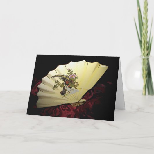 Grußkarte für japanische Lüfter Karte (Vorderseite)