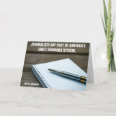 Grußkarte für Journalisten im Frühwarnsystem Karte (Vorderseite)