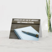 Grußkarte für Journalisten im Frühwarnsystem Karte (Vorderseite)