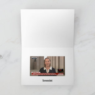 Grußkarte für Journalisten im Frühwarnsystem Karte