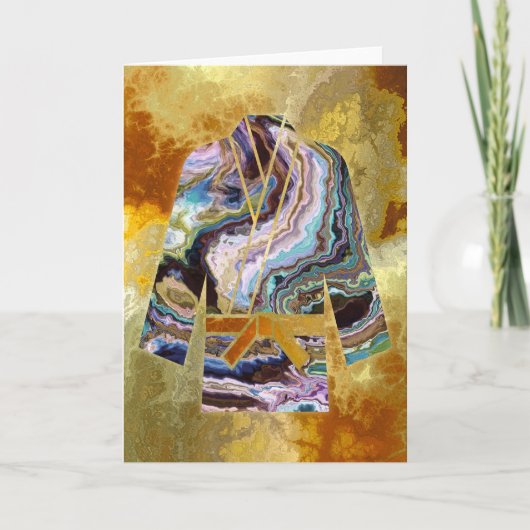 Grußkarte für Kampfkunst - Karate Judo Keikogi Karte (Vorderseite)