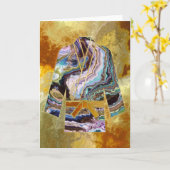 Grußkarte für Kampfkunst - Karate Judo Keikogi Karte (Gelbe Blume)