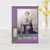 Grußkarte für katholische Festtage Karte (Gelbe Blume)