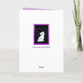 Grußkarte für Kätzchen und Schmetterlinge Karte (Rückseite)